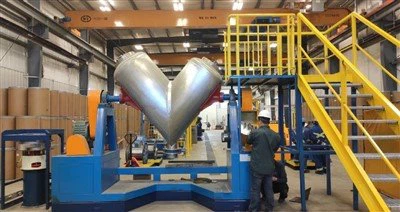 Mezclador de polvo tipo V-